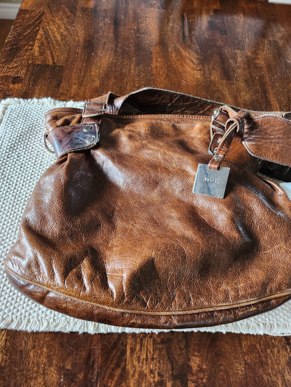 RUDSAK Brown Leather Hobo Bag - Picture 4 of 6